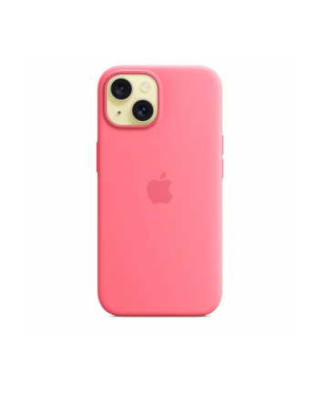 apple Etui silikonowe z MagSafe do iPhonea 15 - różowe