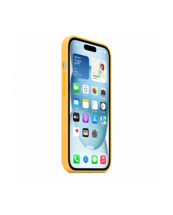 apple Etui silikonowe z MagSafe do iPhonea 15 - sunshine