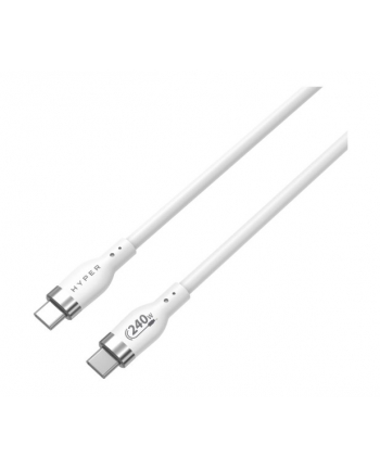 hyperdrive Kabel Hyper Juice 240W Silicone USB-C to USB-C Cable 2m - White