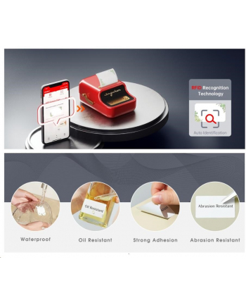 Niimbot Drukarka Etykiet B21 Przenośna (Czerwona) (55413)