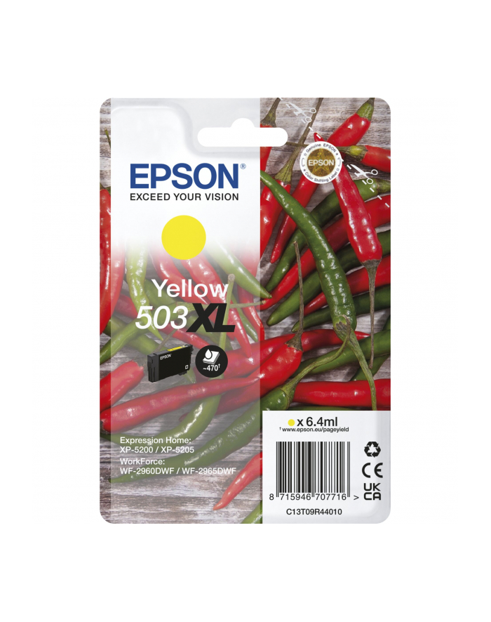 Epson 503XL Żółty XP520x/WF296x 6.4ml główny