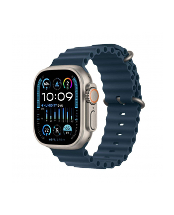 Apple Watch Ultra 2 GPS + Cellular Koperta 49mm Z Tytanu W Kolorze Naturalnym Z Paskiem Ocean W Kolorze Niebieskim (MREG3CS/A)