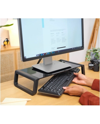 trust Podstawka pod monitor MONTA GLASS czarna