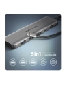 axagon HMC-5H Wieloportowy hub USB-C 3.2 Gen 1, 3x USB-A, 4K HDMI, PD 100W, 100cm USB-C kabel - nr 2