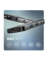 axagon HMC-5H Wieloportowy hub USB-C 3.2 Gen 1, 3x USB-A, 4K HDMI, PD 100W, 100cm USB-C kabel - nr 9