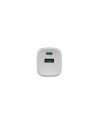 natec Ładowarka sieciowa Ribera GAN 1X USB-A + 1X USB-C 30W Biała - nr 7