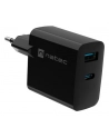 natec Ładowarka sieciowa Ribera GAN 1X USB-A + 1X USB-C 45W Czarna - nr 10