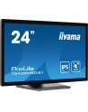 iiyama Monitor 24 cale T2438MSC-B1 IPS,FHD,DP,HDMI,2x2W,2xUSB,600(cd/m2),   10pkt.7H,IP1X(FRONT),PION/POZIOM - nr 82