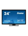 iiyama Monitor 24 cale T2438MSC-B1 IPS,FHD,DP,HDMI,2x2W,2xUSB,600(cd/m2),   10pkt.7H,IP1X(FRONT),PION/POZIOM - nr 88