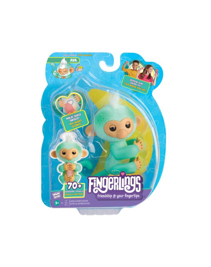 cobi FINGERLINGS 3116 Małpka zielono/niebieska - Ava główny