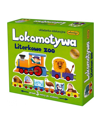 Lokomotywa - Literkowe ZOO układanka edukacyjna ADAMIGO