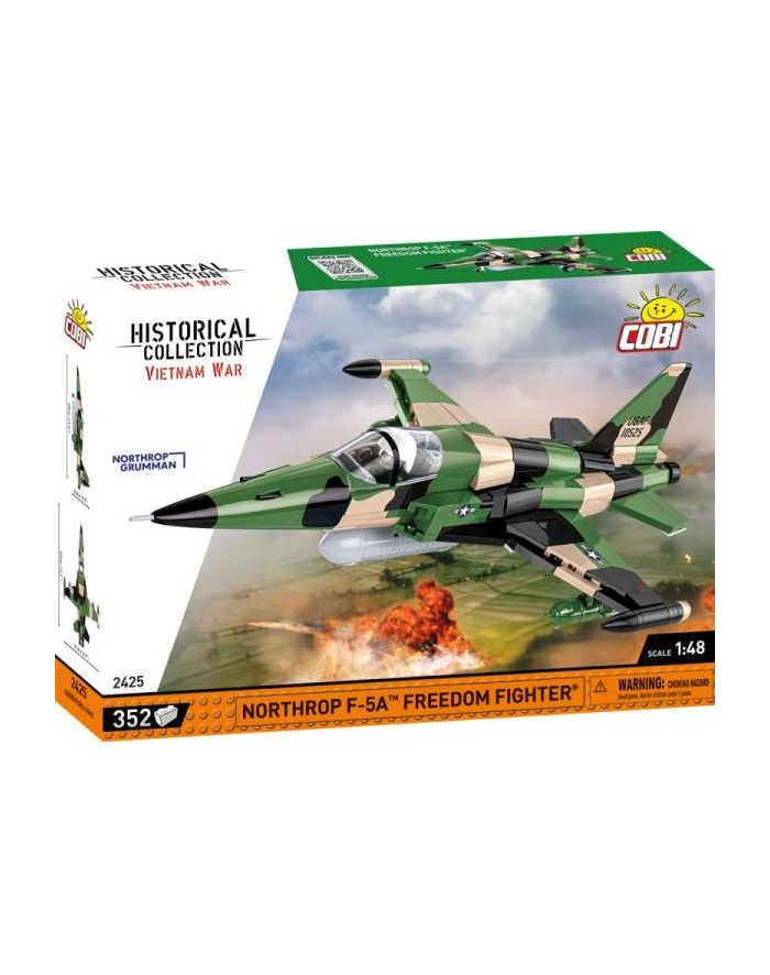 COBI 2422 Historical Collection Vietnam War Wojna w Wietnamie Samolot myśliwski Northrop F-5A Freedom 352 klocki główny