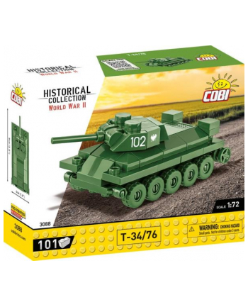 COBI 3088 Historical Collection WWII Czołg T-34/76 101 klocków