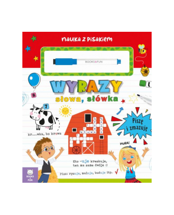 booksandfun Książeczka Nauka z pisakiem. Wyrazy, słowa, słówka