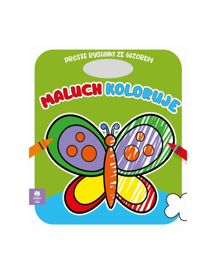 booksandfun Książeczka Maluch koloruje. Motyle główny