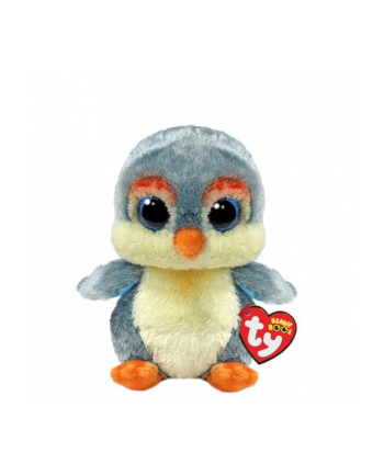 ty inc. Maskotka TY Beanie Boos FISHER pingwin szary 15cm 37322