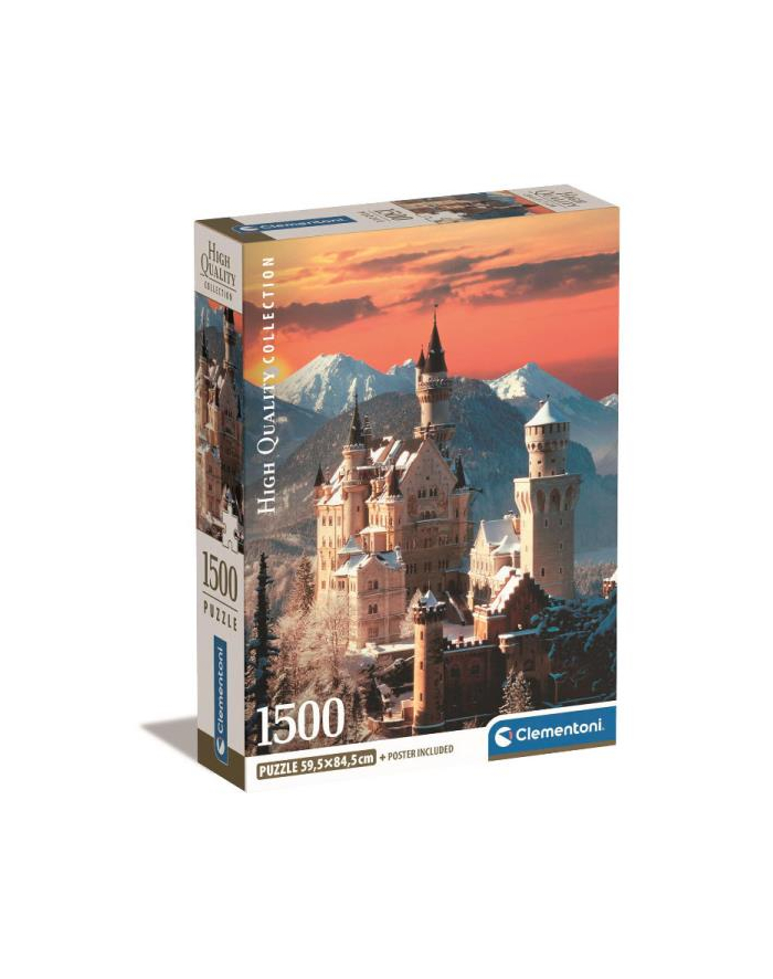 Clementoni Puzzle 1500el Compact Neuschwanstein 31716 główny