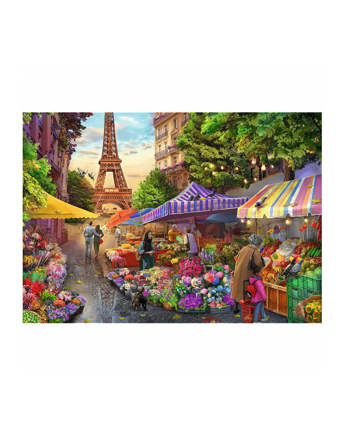 Puzzle 1000el Premium Plus Tea time Targi kwiatowe Paryż 10799 Trefl główny