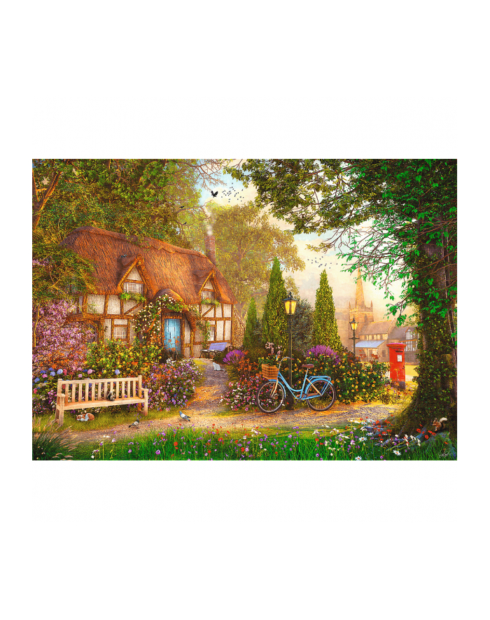 Puzzle 1000el Premium Plus Tea time Domek pod strzechą 10803 TREFL główny