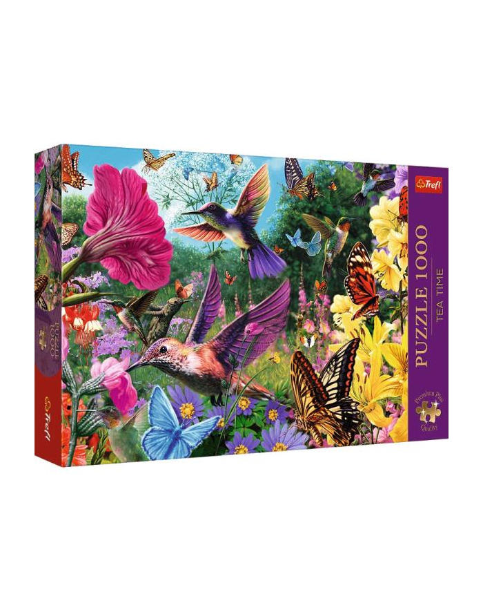 Puzzle 1000el Premium Plus Tea time Ogród dla ptaków 10806 Trefl główny