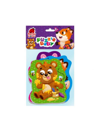 czerwonyer kafer Baby puzzle Zwierzęta leśne RK6010-06