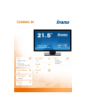 iiyama Monitor 22 cale T2238MSC-B1 IPS,FHD,DP,HDMI,2x2W,2xUSB,600(cd/m2),   10pkt.7H,IP1X(FRONT),PION/POZIOM - nr 49