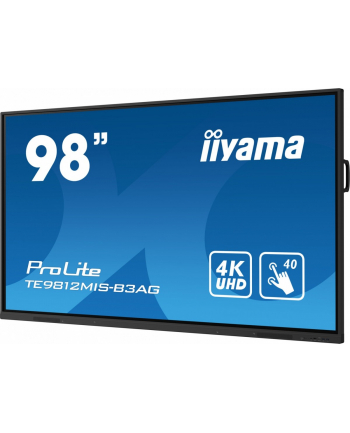 iiyama Monitor 97.5 cala ProLite TE9812MIS-B3 AG,INFRARED,40pkt,IPS,4K