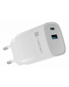 natec Ładowarka sieciowa Ribera GAN 1X USB-A + 1X USB-C 30W Biała - nr 19