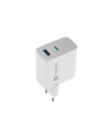 natec Ładowarka sieciowa Ribera GAN 1X USB-A + 1X USB-C 45W Biała - nr 4