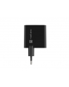 natec Ładowarka sieciowa Ribera GAN 1X USB-A + 1X USB-C 45W Czarna - nr 4