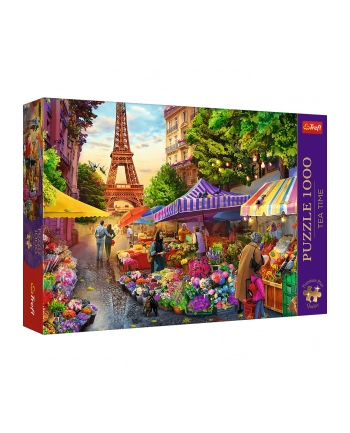 Puzzle 1000el Premium Plus Tea time Targi kwiatowe Paryż 10799 Trefl nr 2