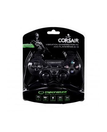 GAMEPAD EG106 PRZEWODOW DO PS3 i PC z WIBRACJAMI