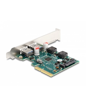 DeLOCK PCI Express x4 card for 2 x external USB 10 Gbps Type-A socket, USB controller nr 1