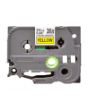 Bczerwonyher label tape TZe-S651 (yellow, 24 mm wide, Kolor: CZARNY on yellow) - nr 1