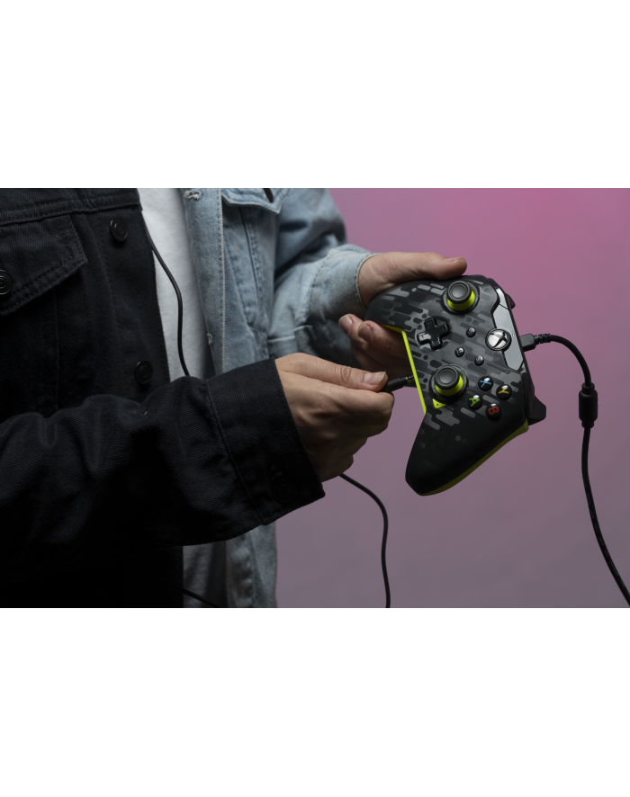 PDP Wired Controller - Electric Carbon, Gamepad (anthracite/neon green, for Xbox Series X|S, Xbox One, PC) główny