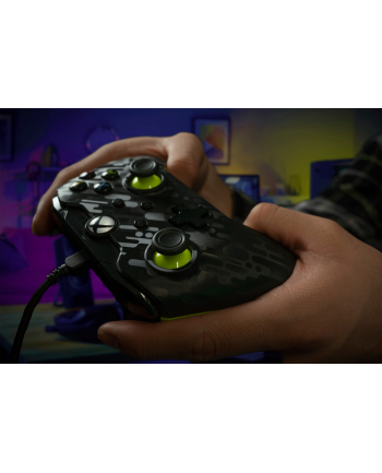 PDP Wired Controller - Electric Carbon, Gamepad (anthracite/neon green, for Xbox Series X|S, Xbox One, PC)