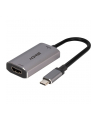 Lindy USB converter 8K60, USB-C male > HDMI female (silver/grey, 11cm) - nr 21