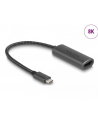 DeLOCK USB adapter, USB-C male > HDMI female (DP Alt Mode) (grey, 20cm, 8K + HDR) - nr 7
