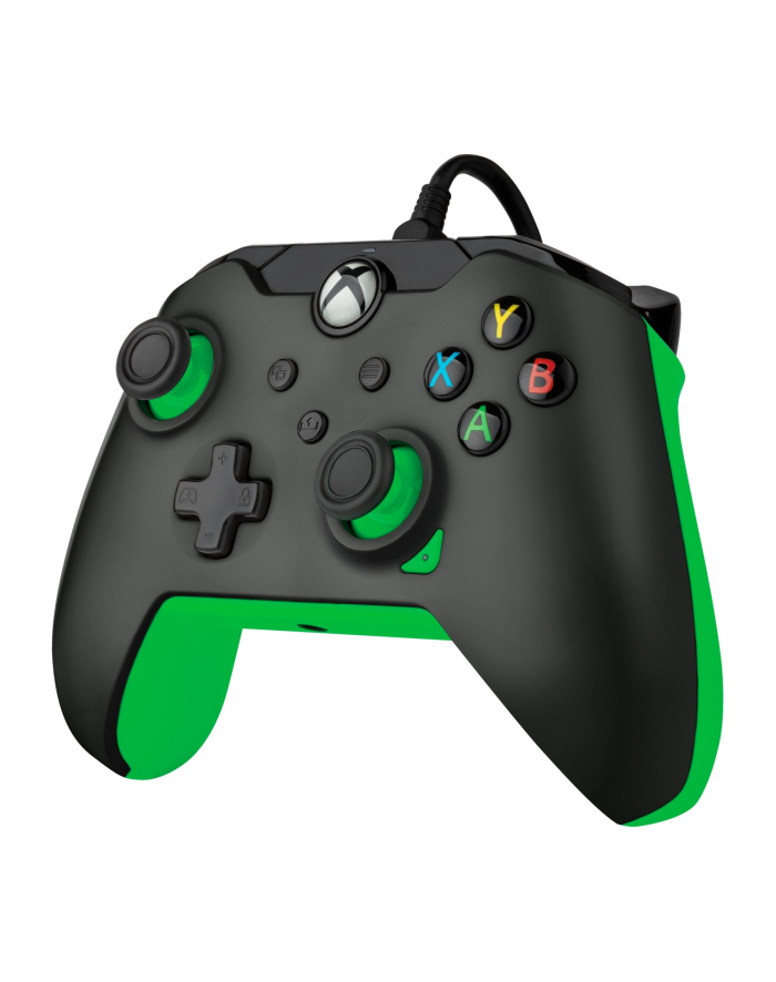 PDP Wired Controller - Neon Black, Gamepad (Kolor: CZARNY/green, for Xbox Series X|S, Xbox One, PC) główny