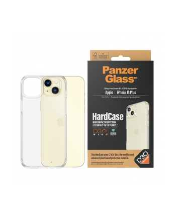 PanzerGlass HardCase D30 BIO, mobile phone case (transparent, iPhone 15 Plus)