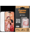 PanzerGlass screen pczerwonyector, pczerwonyective film (transparent/Kolor: CZARNY, iPhone 15, EasyAligner) - nr 18