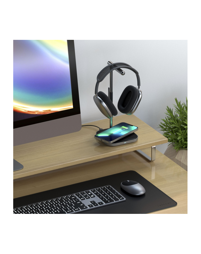 Satechi Headphone Stand 2w1 szary główny