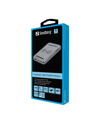 Sandberg 10000mAh Szary (42061)