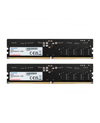 ADATA DDR5 - 16GB - 5600 - CL - 46 (2x 8 GB) dual kit, RAM (Kolor: CZARNY, AD5U56008G-DT, Premier Tray)