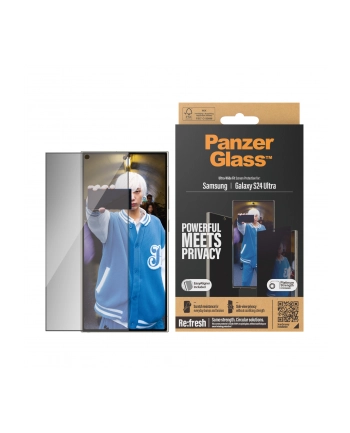PanzerGlass Privacy Screen Pczerwonyector, Pczerwonyective Film (Transparent, Samsung Galaxy S24 Ultra, EasyAligner) nr 1