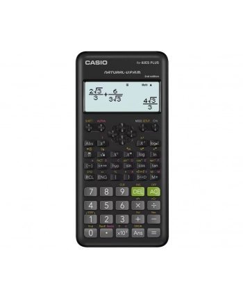 CASIO KALKULATOR NAUKOWY FX-82ESPLUS-2, 252 FUNKCJE, 77X162MM, CZARNY, BOX nr 2