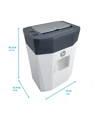 hewlett-packard HP Niszczarka ONESHRED Auto 80CC biało-szara nr 2