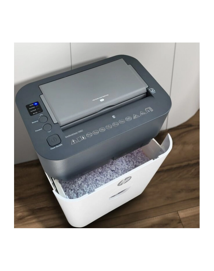 hewlett-packard HP Niszczarka ONESHRED Auto 100CC, biało-szara główny
