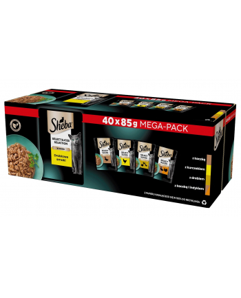 SHEBA Selection Select Slices Drobiowe Smaki 85g