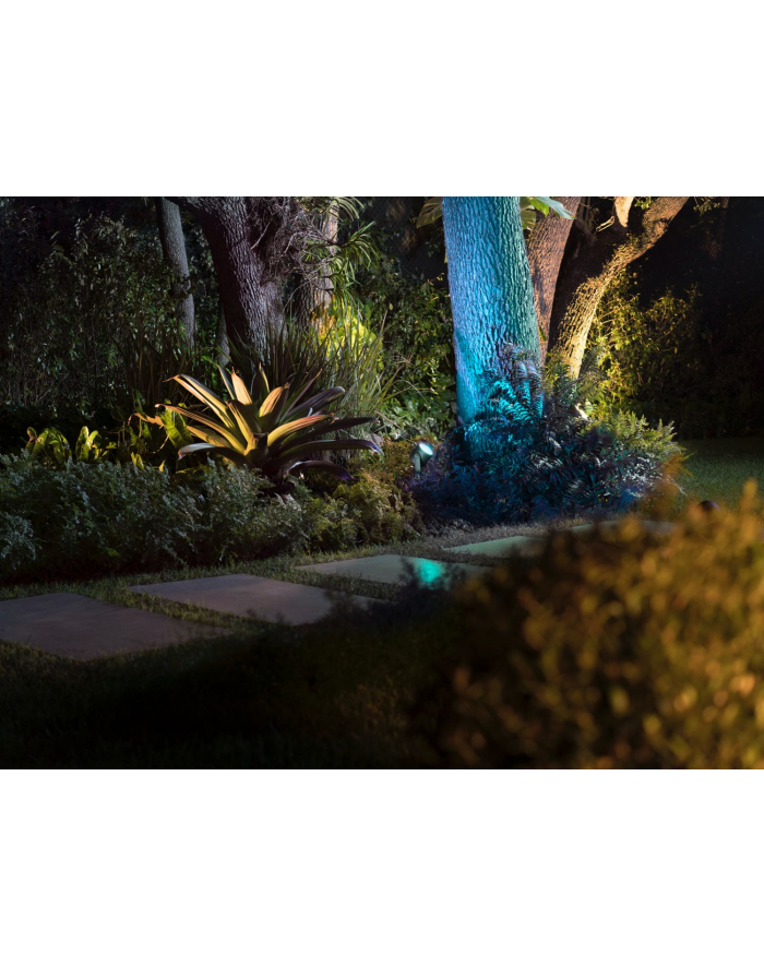 no name HUE LILY XL CZARNY REFLEKTOR OGRODOWY LED 15W 2000-6500K 1050LM RGB WCA IP65 METAL główny